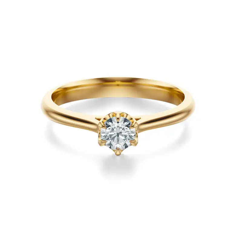 Pierścionek zaręczynowy z diamentem